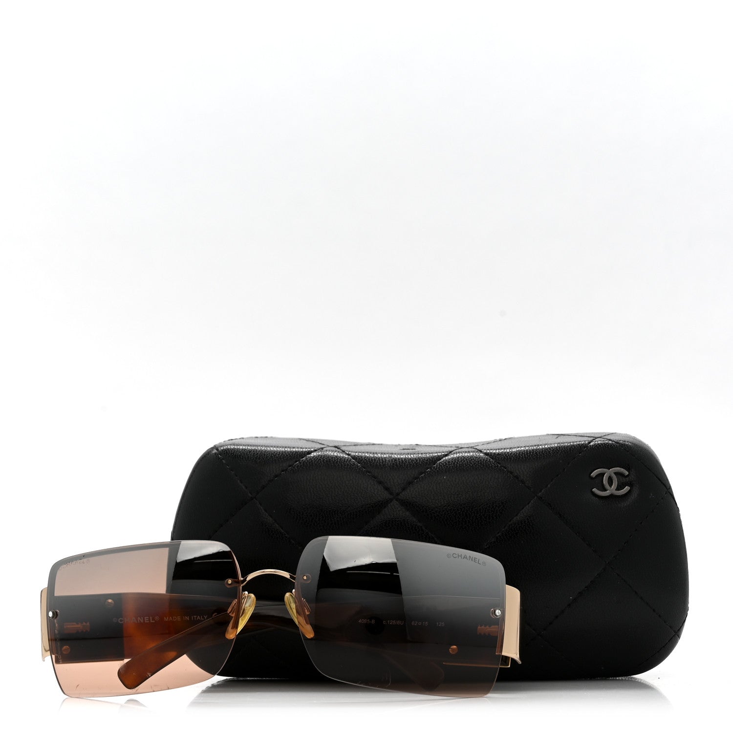 Crystal CC Sunglasses 4095-B Tortoise