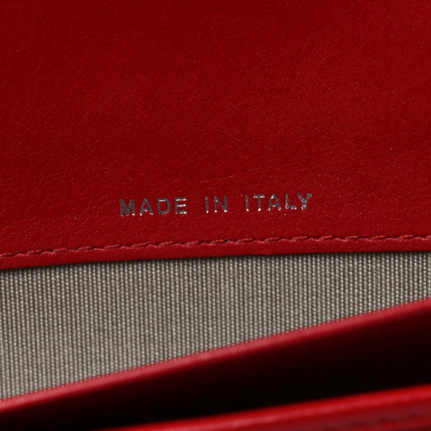 Caviar Large CC Timeless Zip Around Organizer Wallet Red