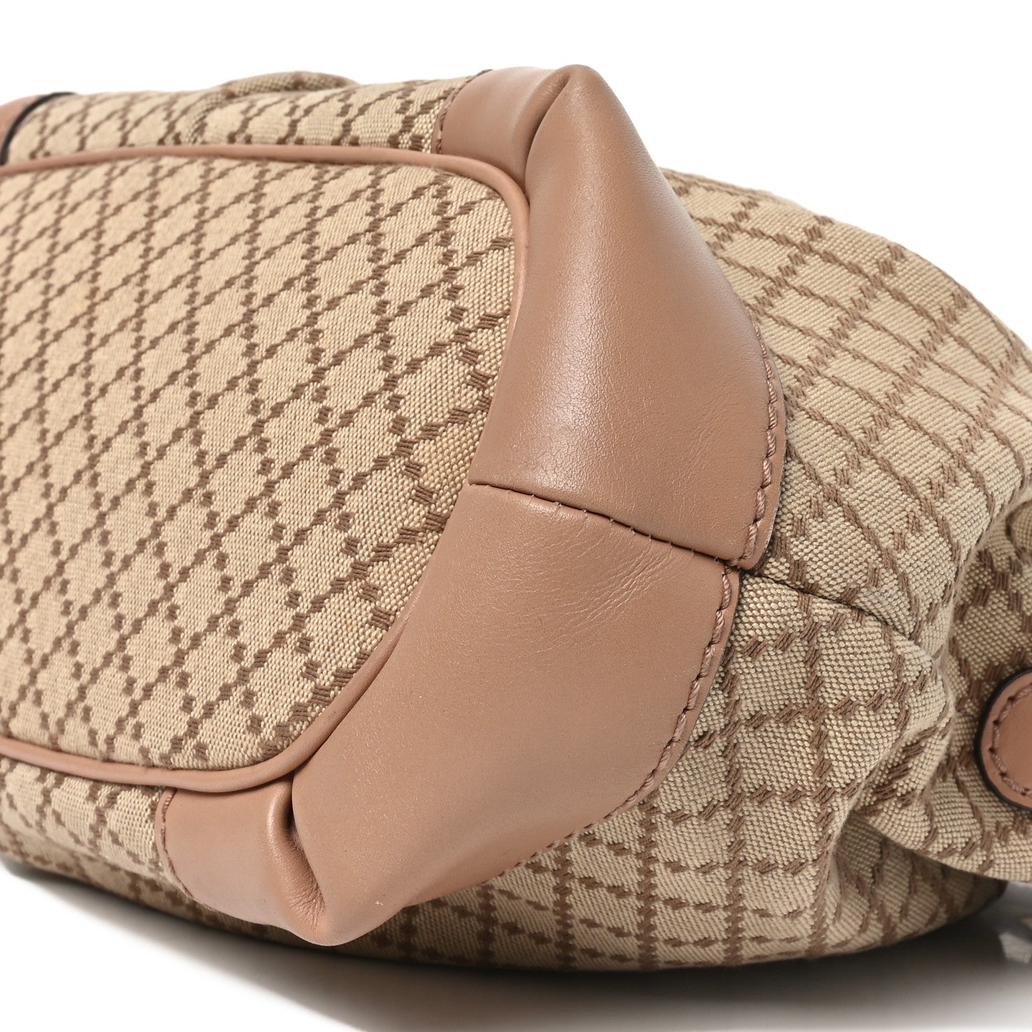 Diamante Medium Sukey Top Handle Bag Beige Pink