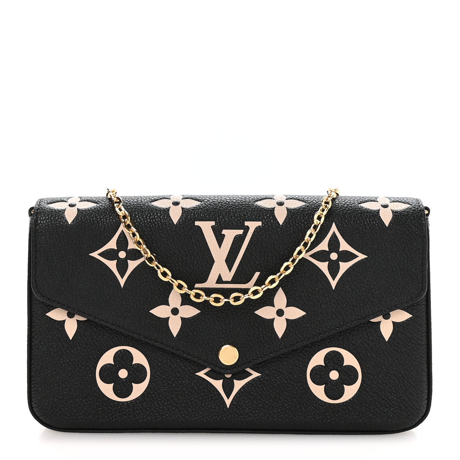 Empreinte Monogram Giant Felicie Pochette Black Beige
