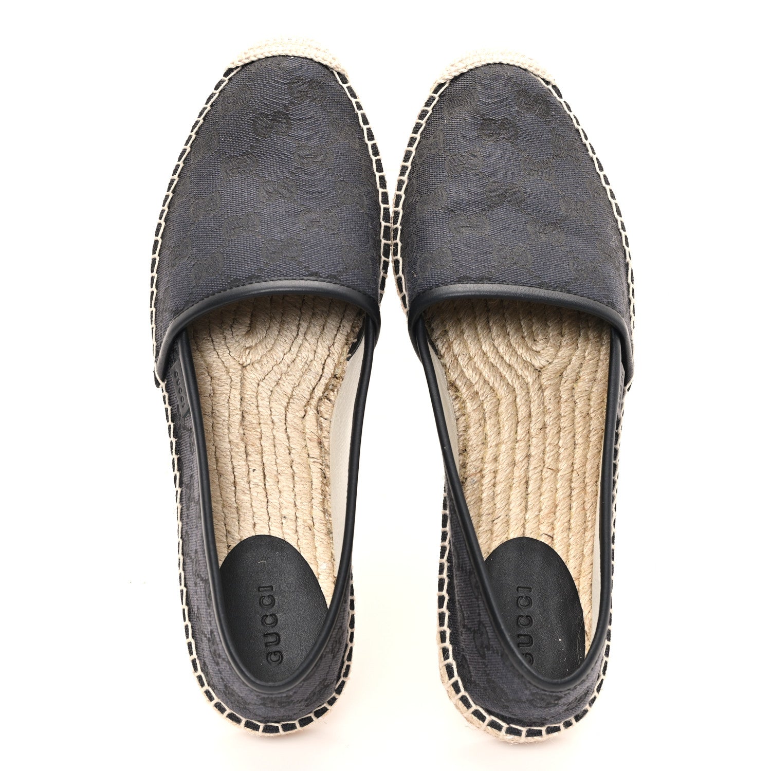 Monogram Espadrilles 40 Black