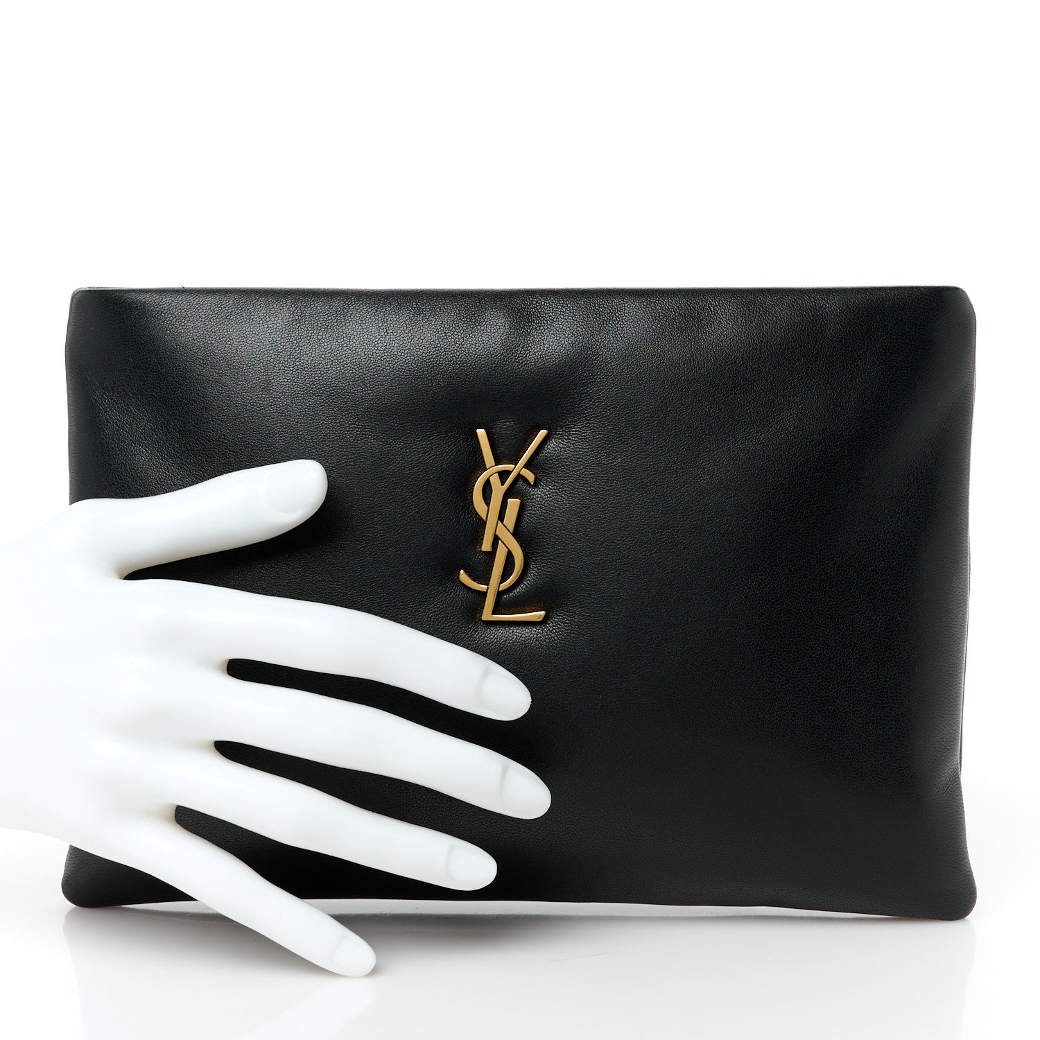Lambskin Small Calypso Pouch Black