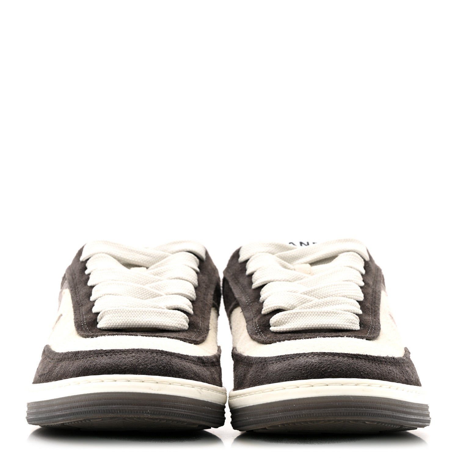 Suede Kidskin Womens CC Sneakers 36 Black White