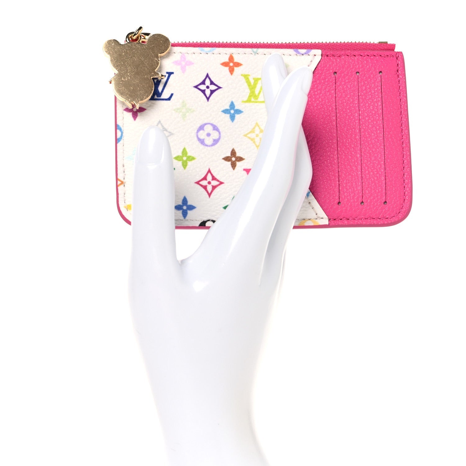 LV X TM Monogram Romy Card Holder Kawaii Pink