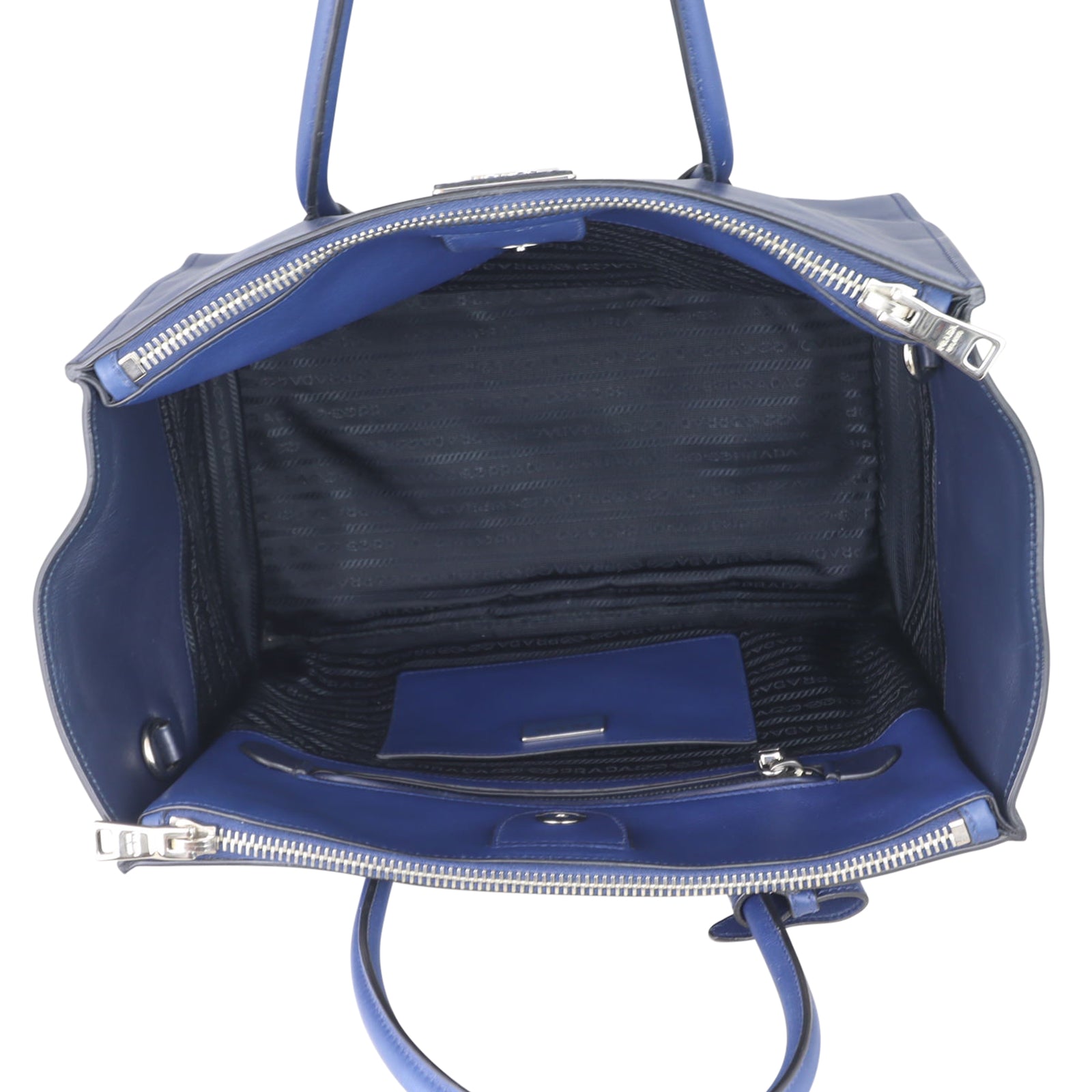 Prada City Calf Twin Pocket Tote
