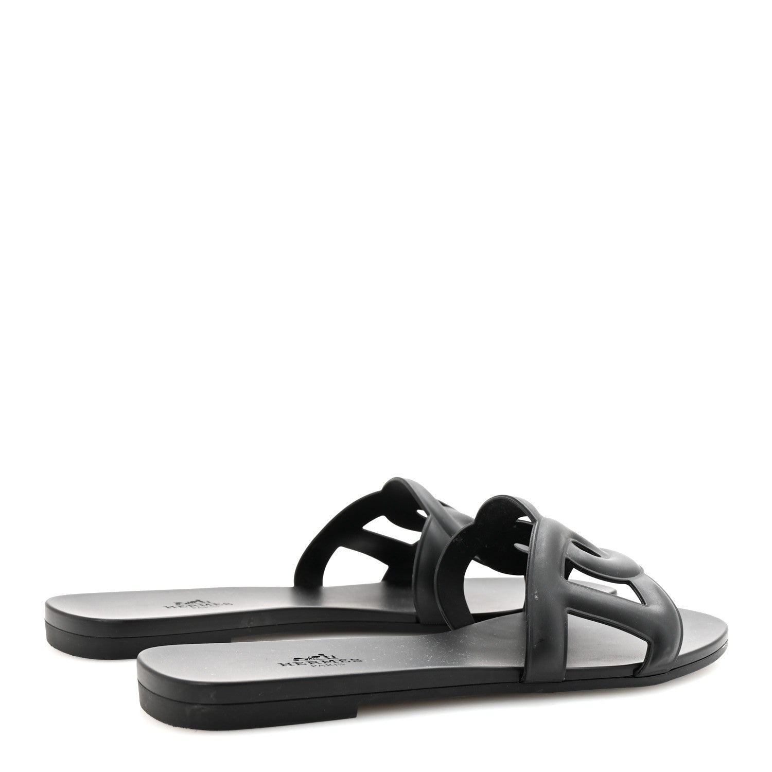 Rubber Aloha Sandals 38 Black