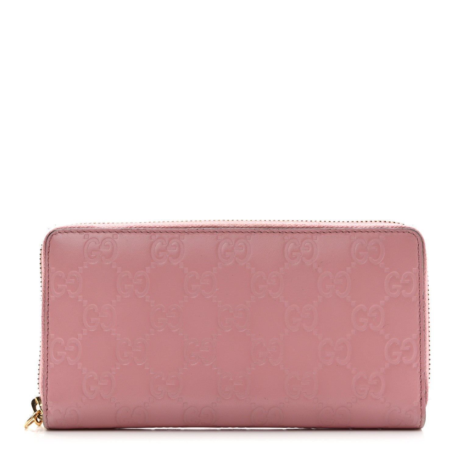 Guccissima Icon Zip Around Wallet Carmine Rose