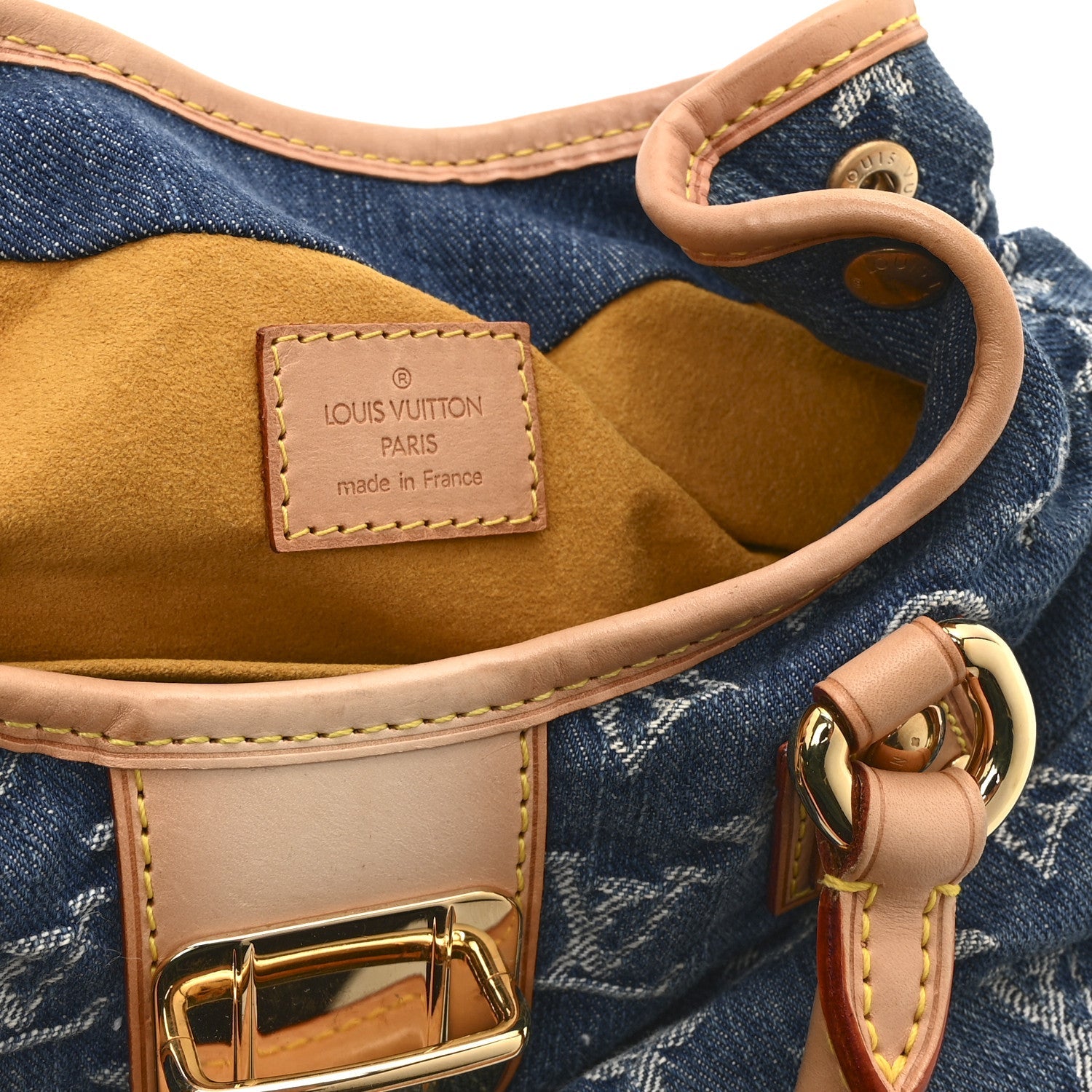Monogram Denim Pleaty  Blue