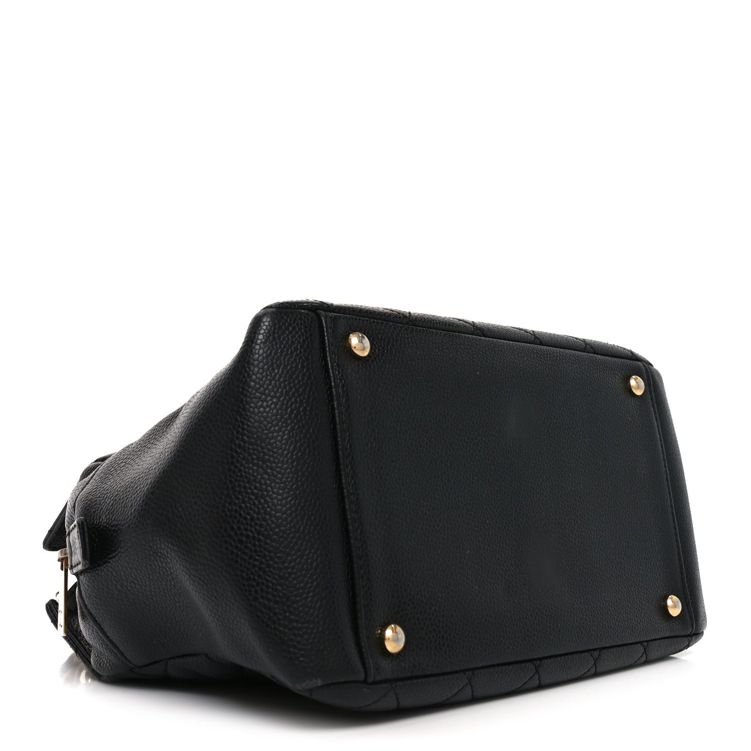 Caviar Quilted Petit Timeless Tote PTT Black