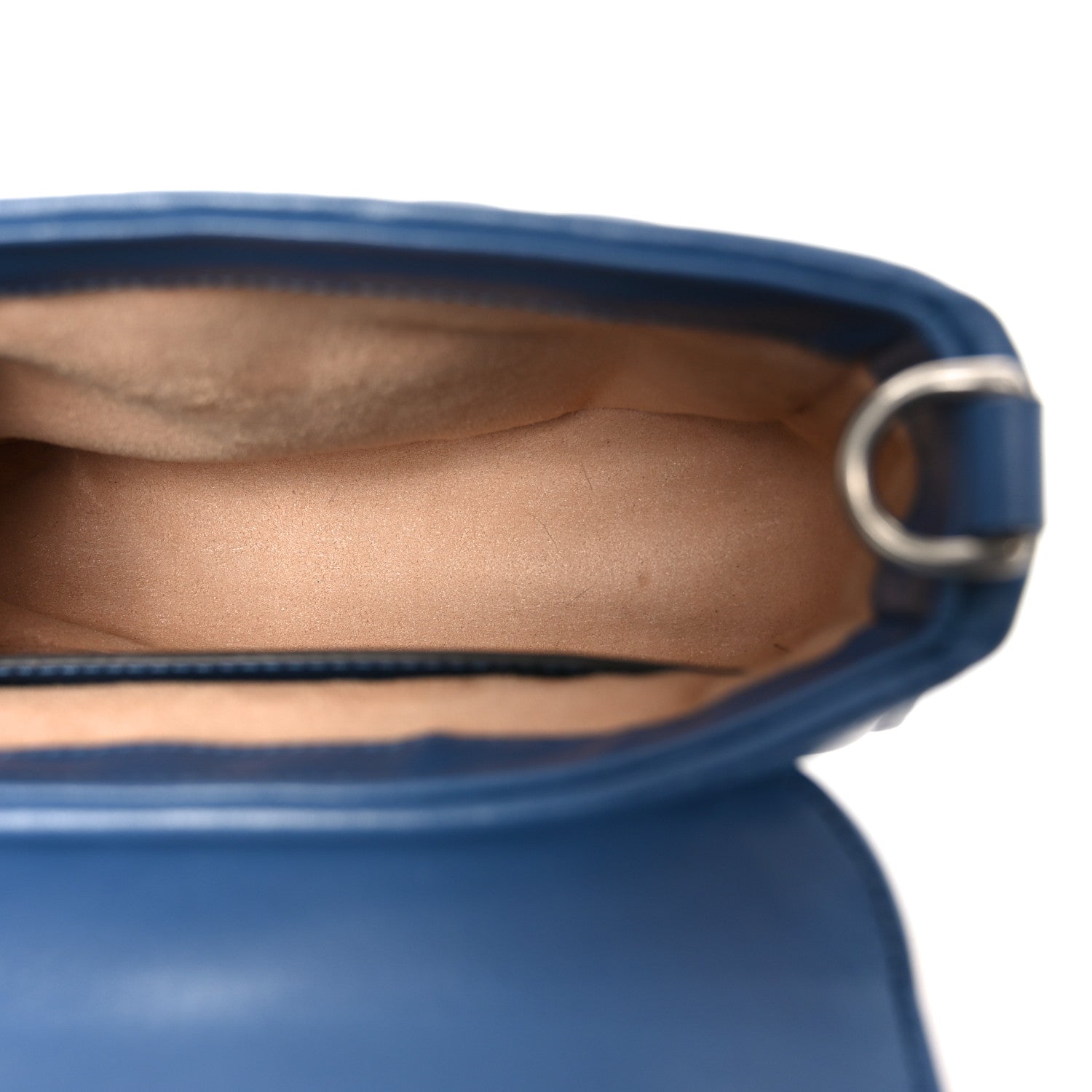 Calfskin Matelasse Aria Mini GG Marmont Top Handle Shoulder Bag Clear Blue