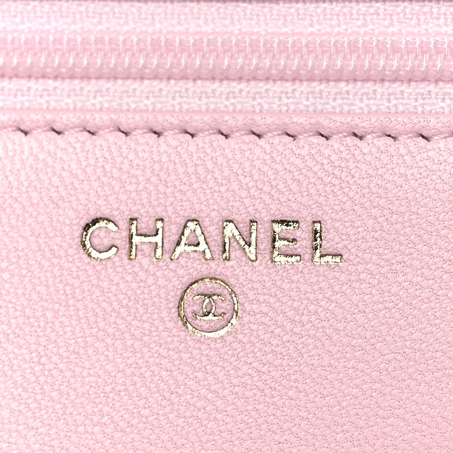 Lambskin Quilted Trendy Chain CC Wallet On Chain WOC Light Pink