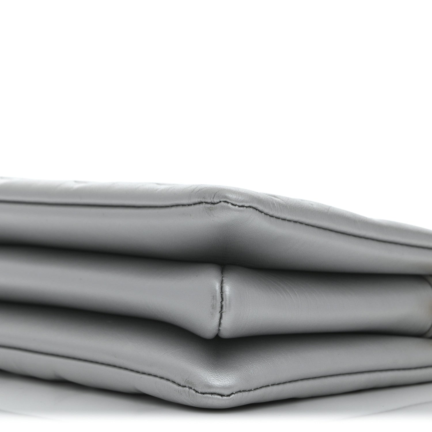 Lambskin Embossed Monogram Coussin BB Silver