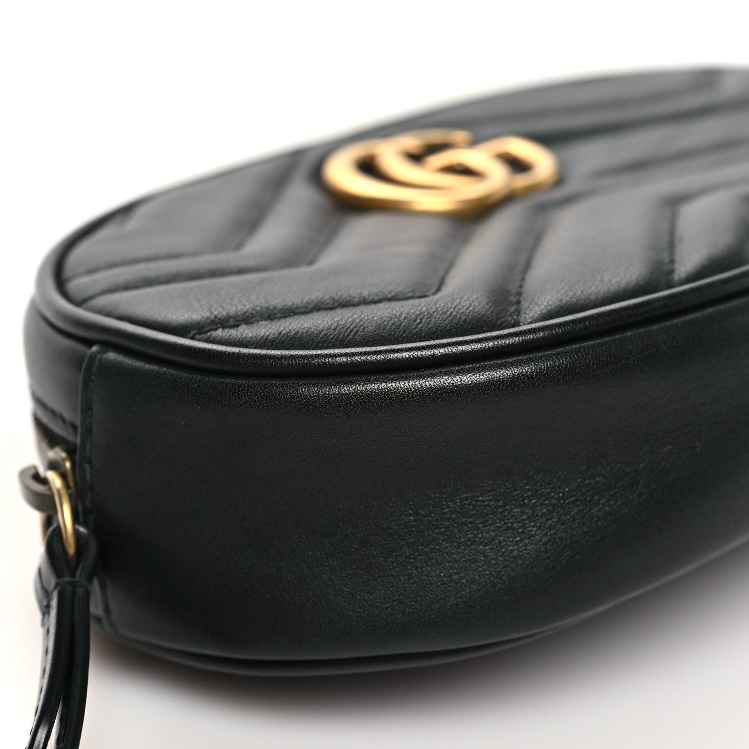 Calfskin Matelasse GG Marmont Belt Bag 75 30 Black