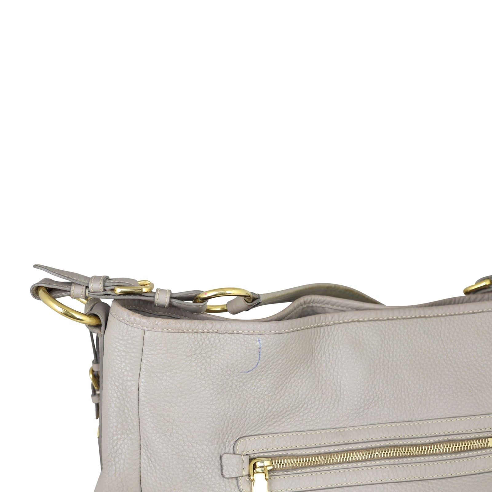 Prada Vitello Daino Zip Hobo