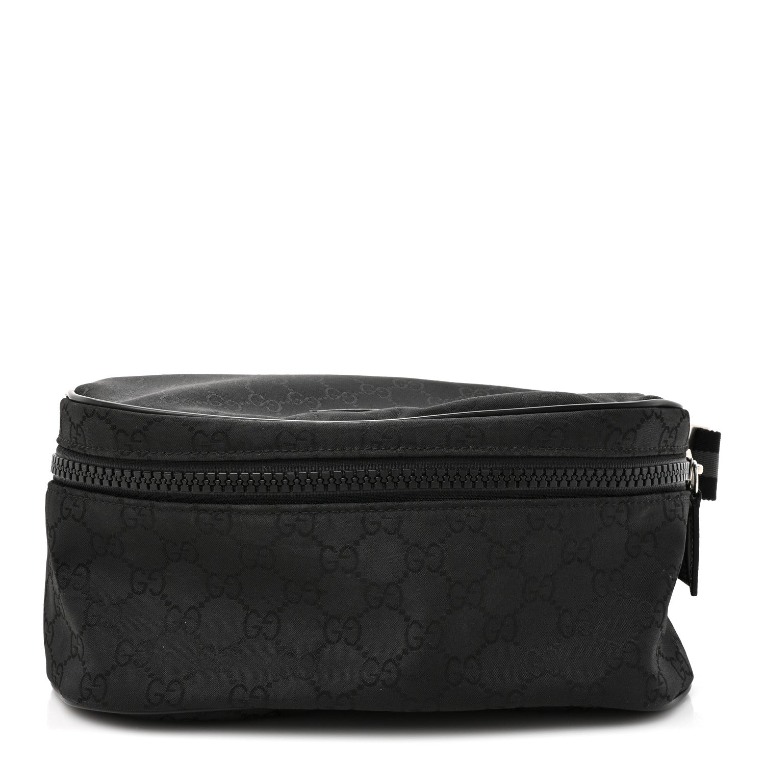 Nylon Monogram Fanny Pack Belt Bag Black