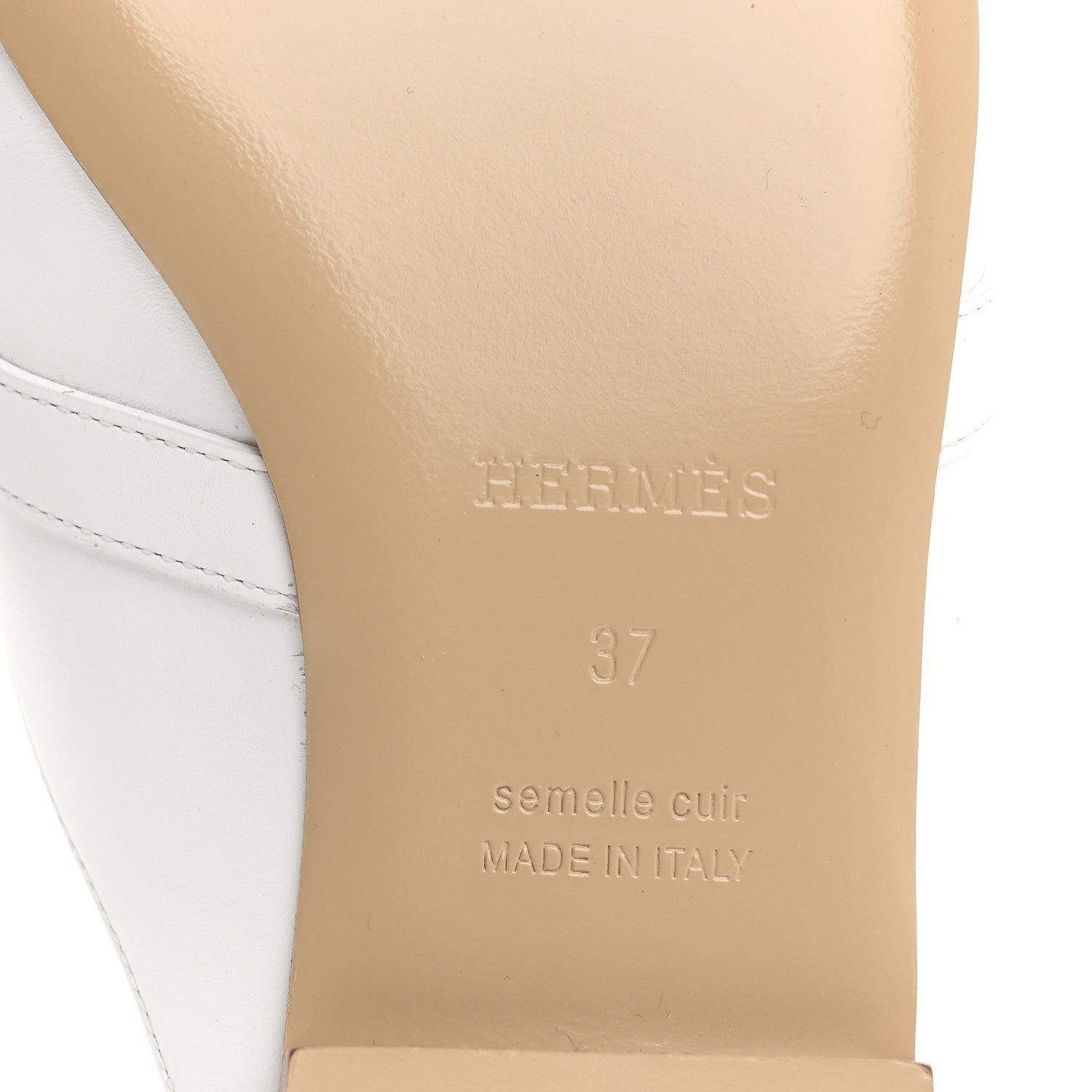 Calfskin Oz Mules 37 White