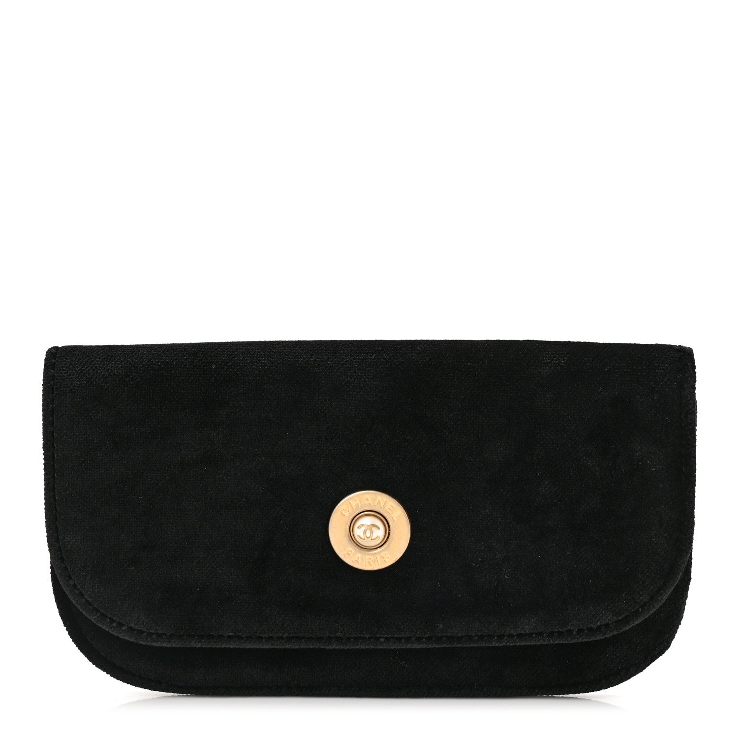 Velvet Flap Pouch Black