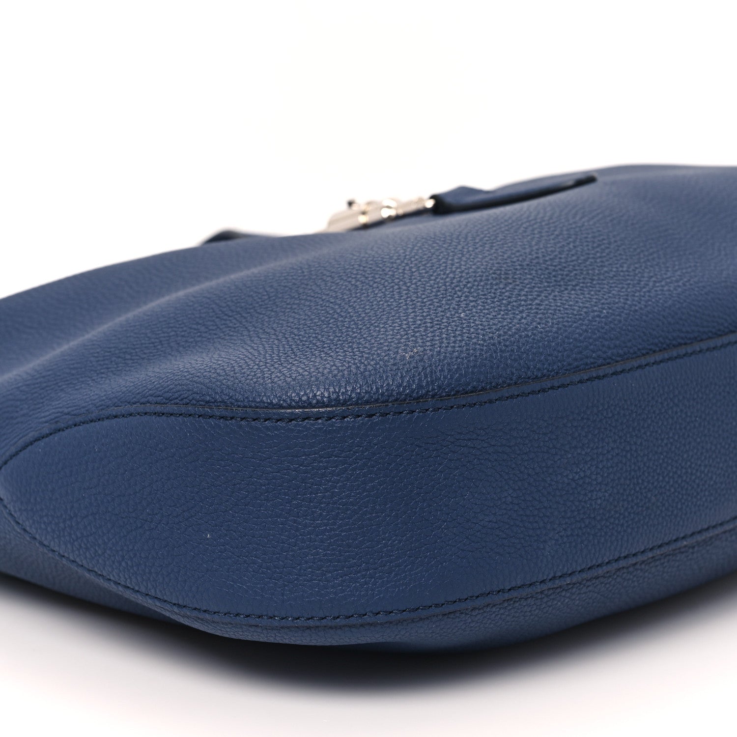 Soft Grained Calfskin Large Jackie Hobo Classic Blue Marine
