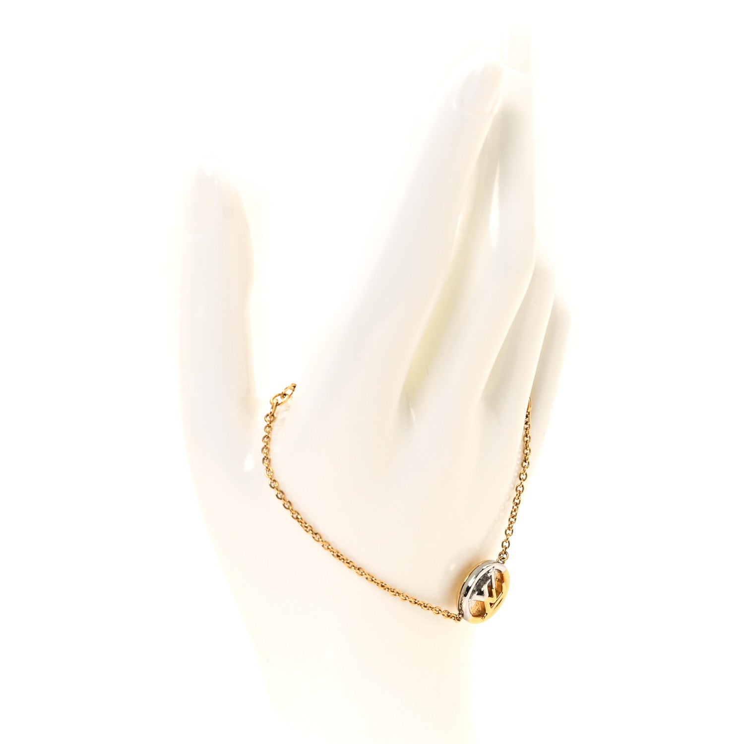 Metal L To V Bracelet Gold Silver