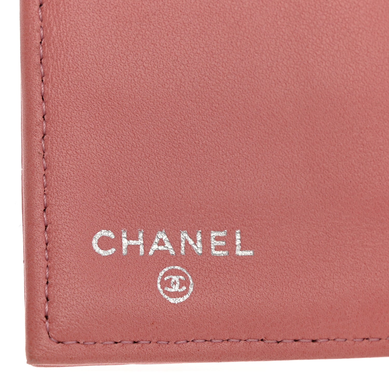 Lambskin Quilted Large Flap Wallet Pink