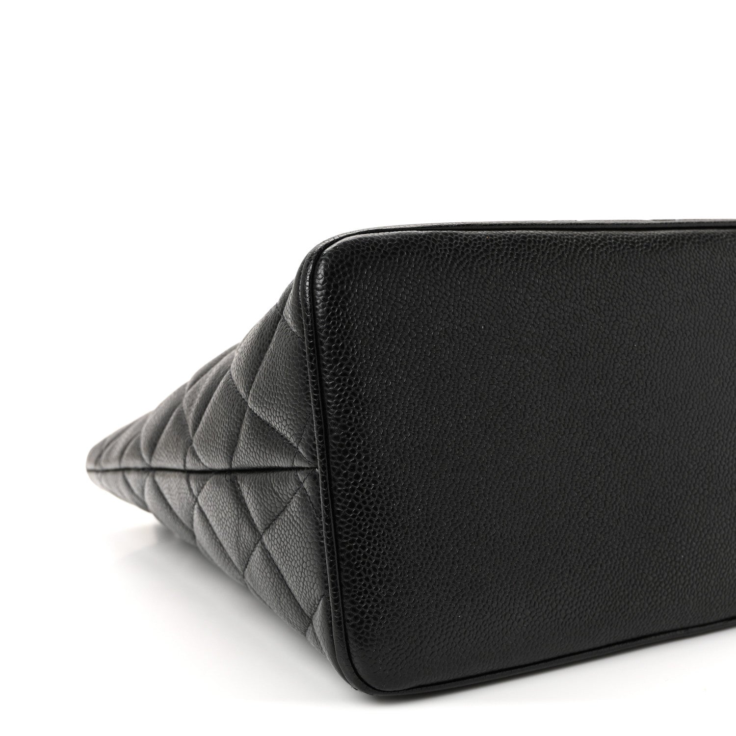 Caviar Quilted Medallion Tote Black