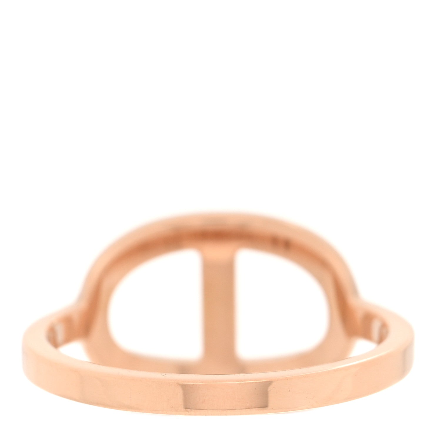 18K Rose Gold Diamond MM Chaine d'Ancre Contour Ring 54 6.75