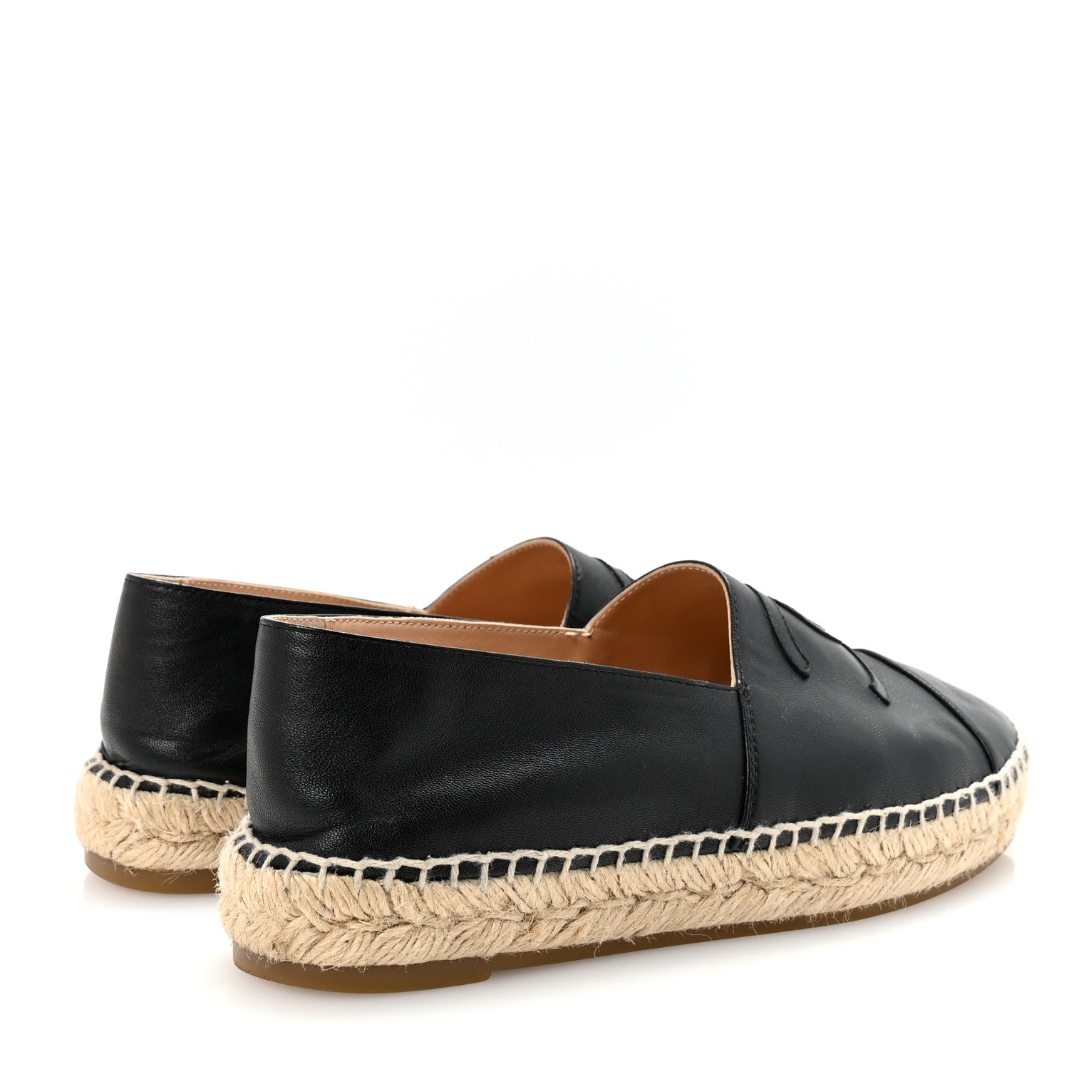 Lambskin CC Espadrilles 38 Black