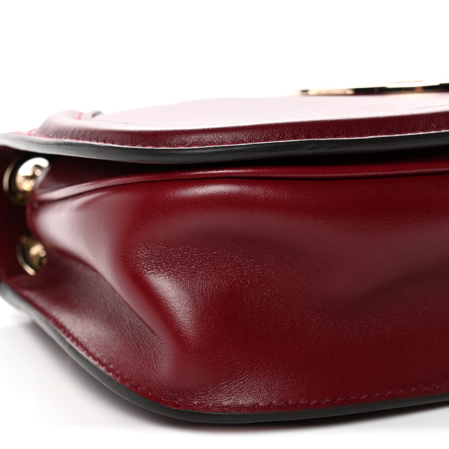Calfskin Blondie Medium Shoulder Bag Dark Red