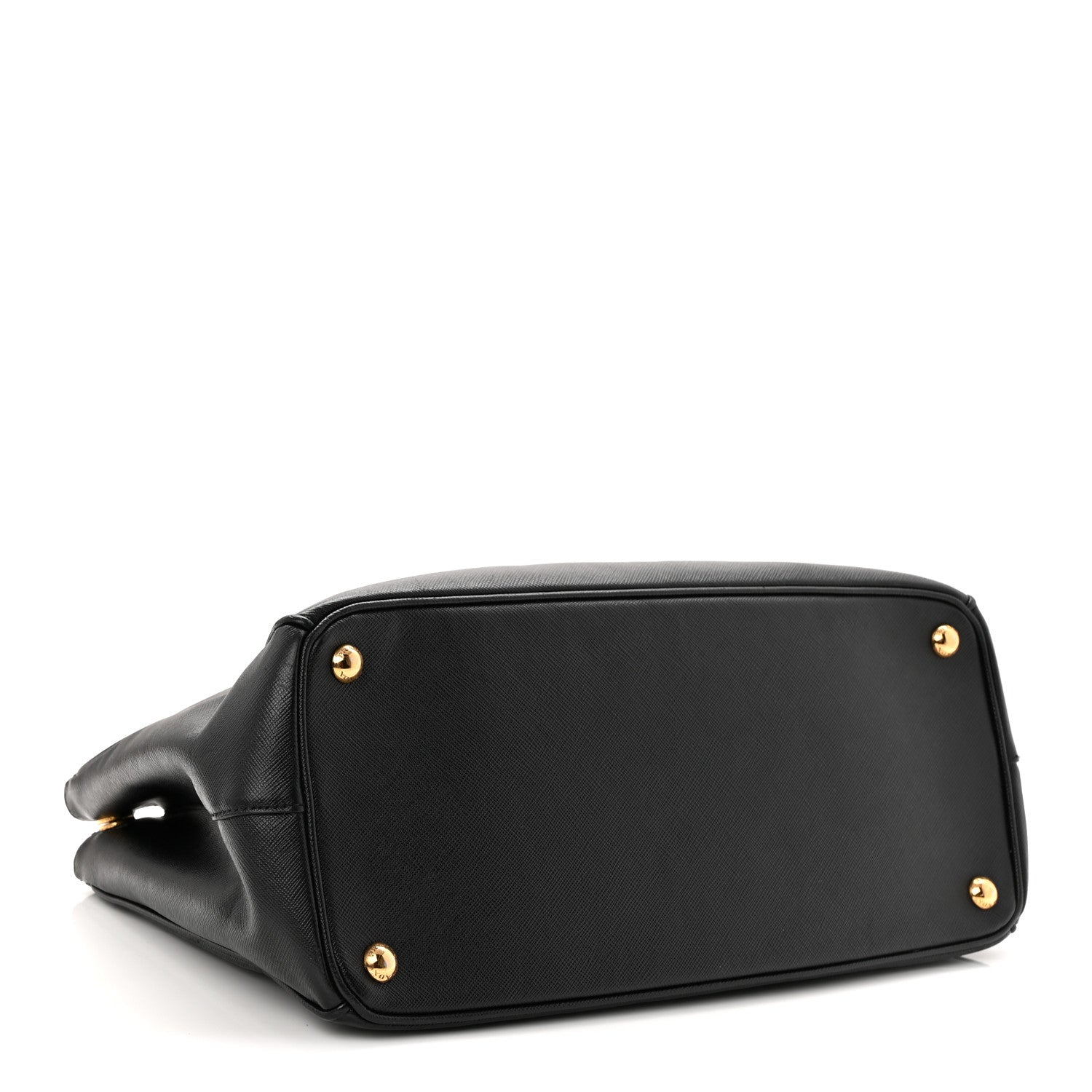 Saffiano Medium Galleria Double Zip Tote Black