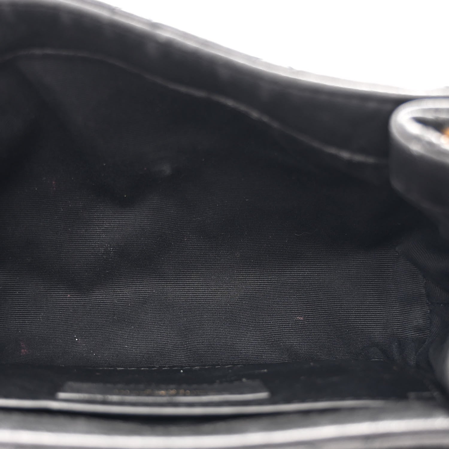 Lambskin Quilted Monogram Mini Nolita Black
