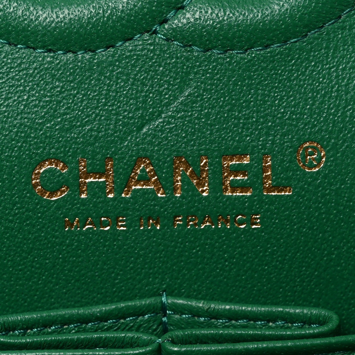 Metallic Caviar Quilted Small Double Flap Green