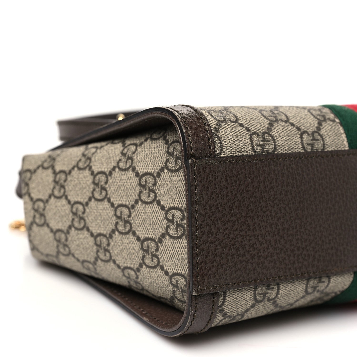 GG Supreme Monogram Small Ophidia Tote Bag Brown