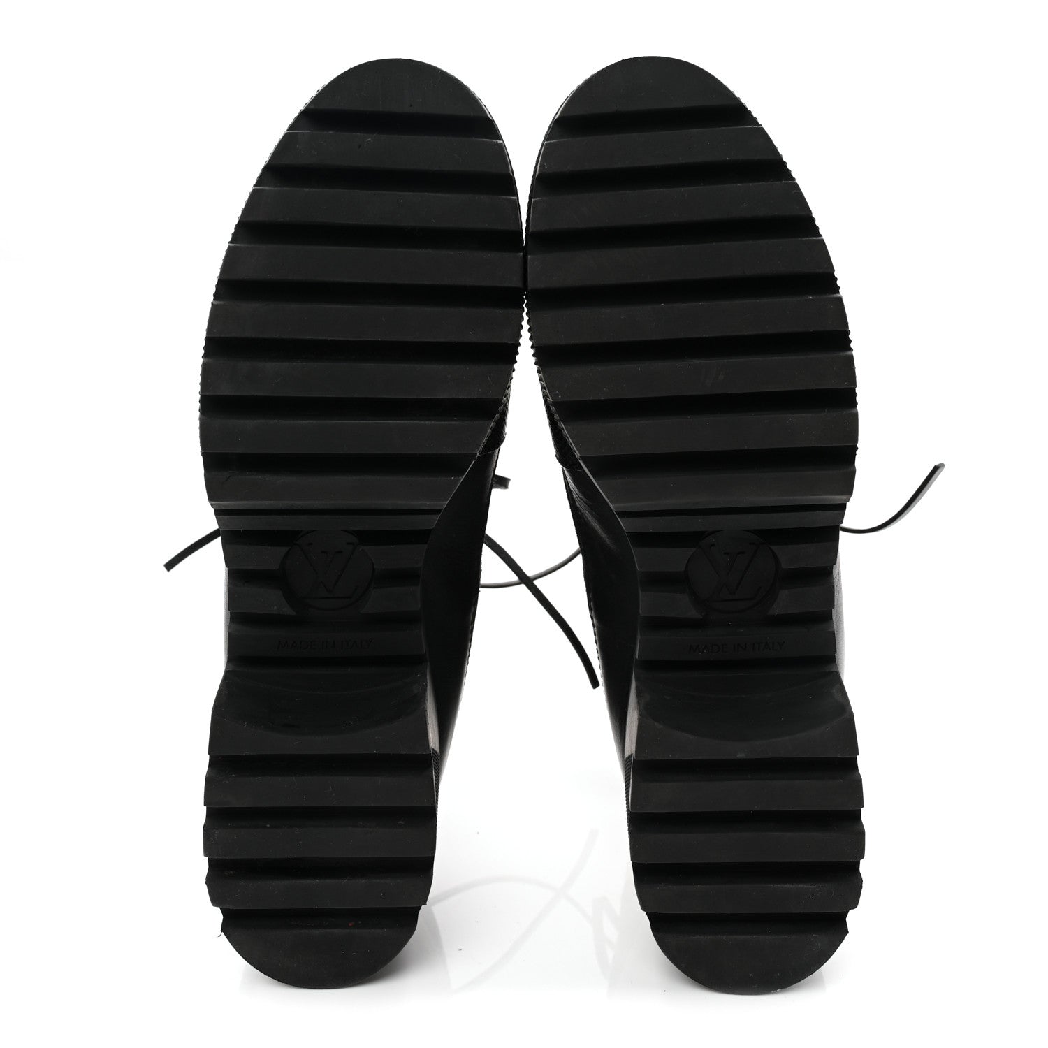 Velvet Calfskin Monogram Laureate Platform Desert Boots 40 Black White