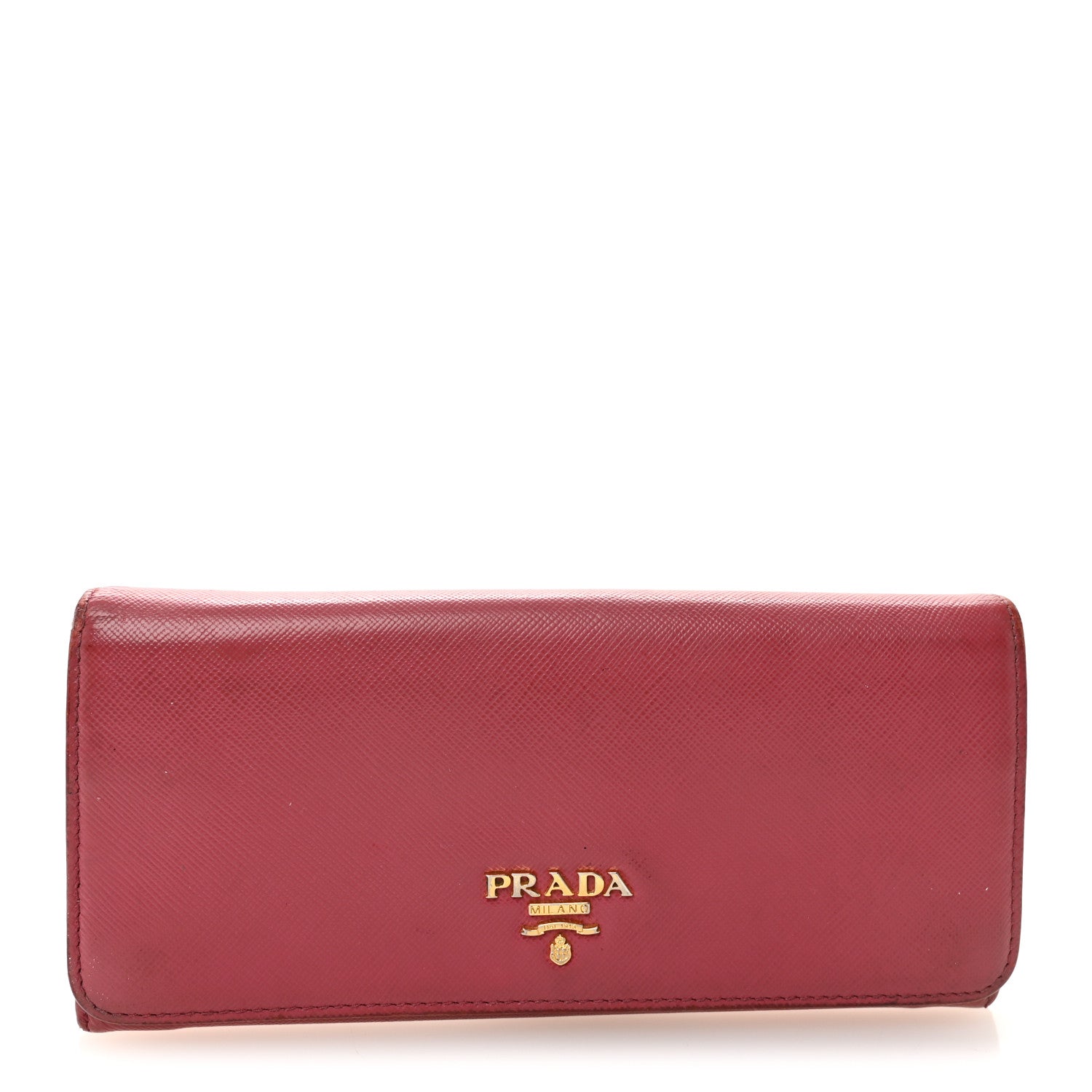 Saffiano Metal Continental Flap Wallet Bruyere