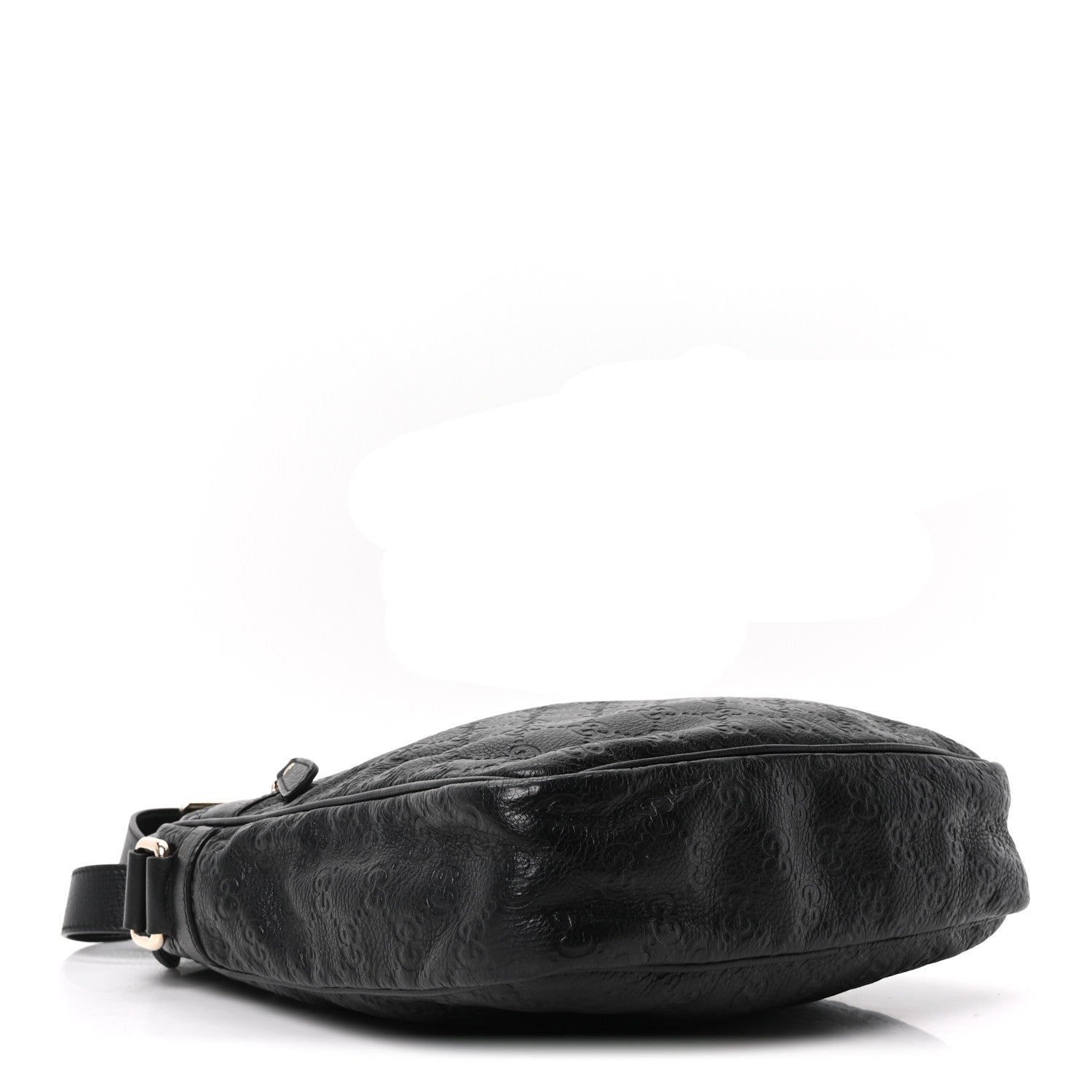 Guccissima Flat Messenger Bag Black