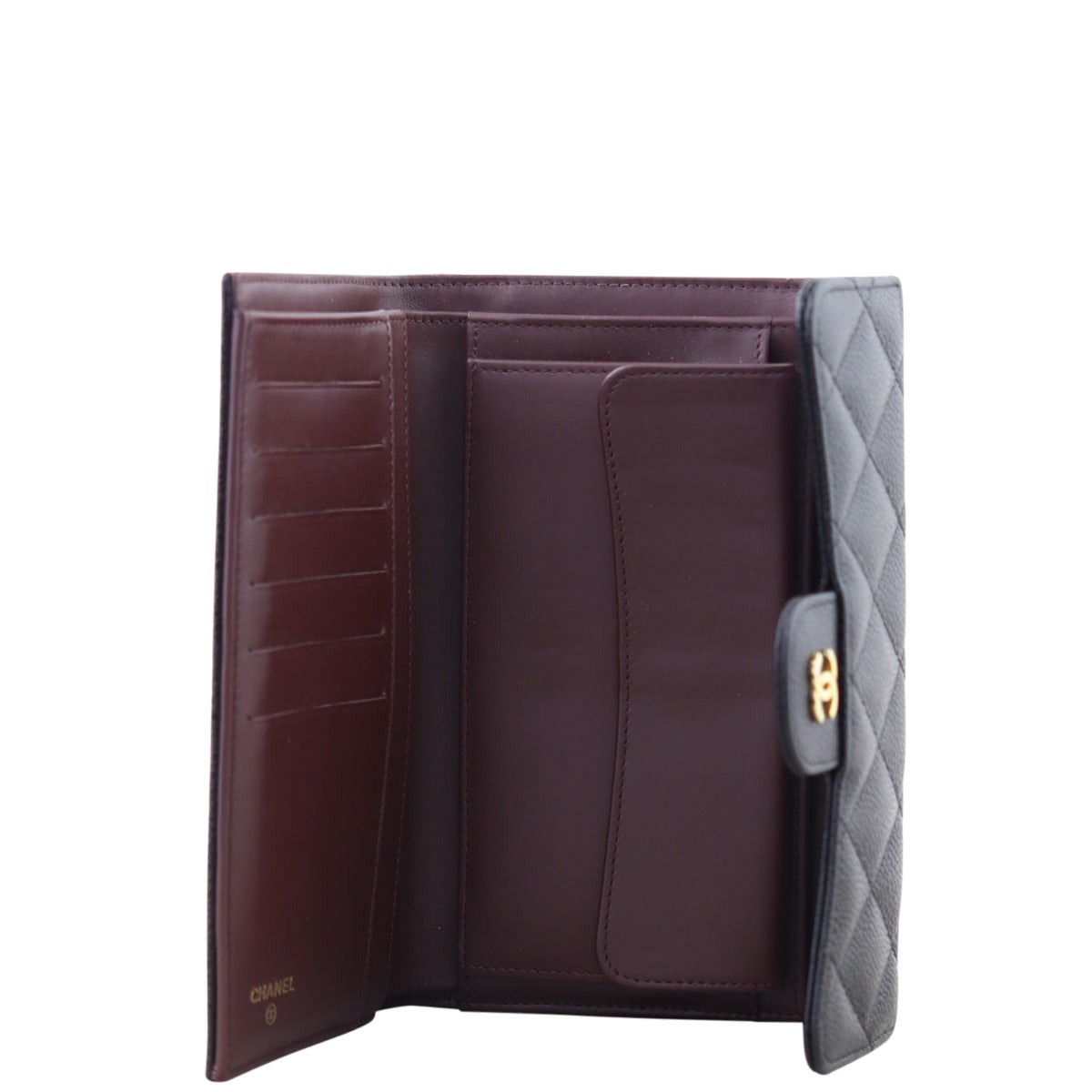 Chanel Classic Flap Wallet | Black Gold Hardware