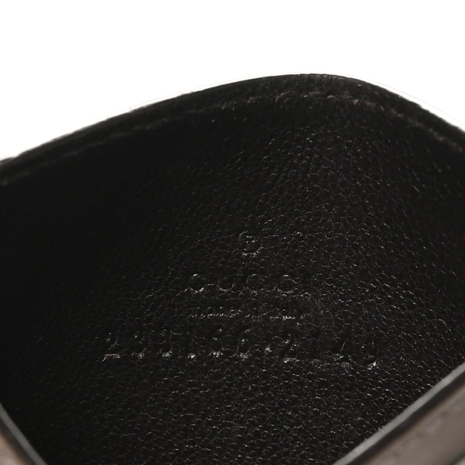 GG Supreme Monogram Calfskin Card Holder Beige Grey