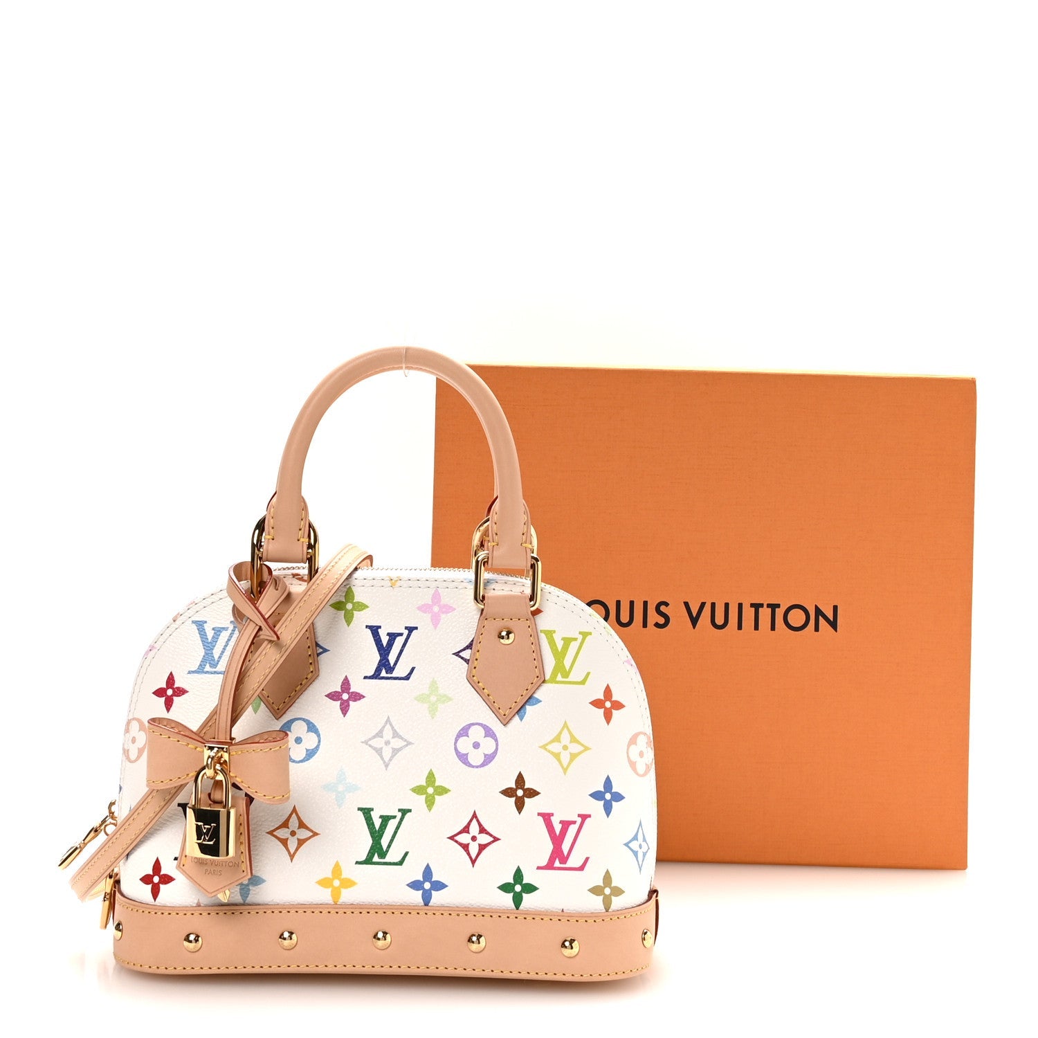 LV x TM Monogram Multicolor Alma BB White