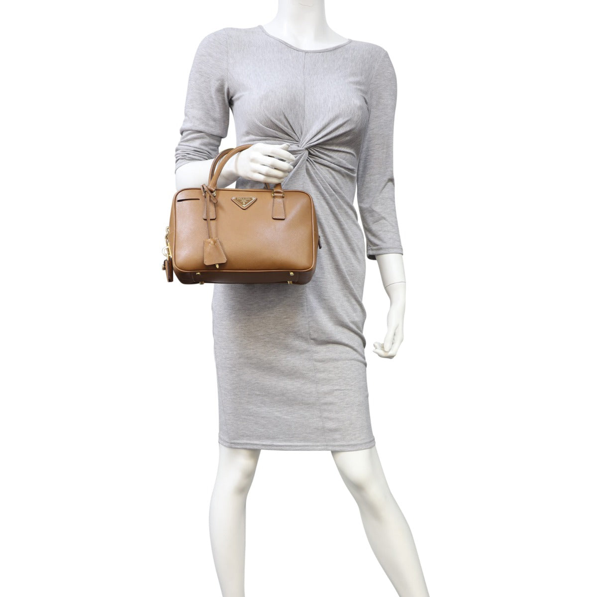 Prada Saffiano Lux Small Bowler