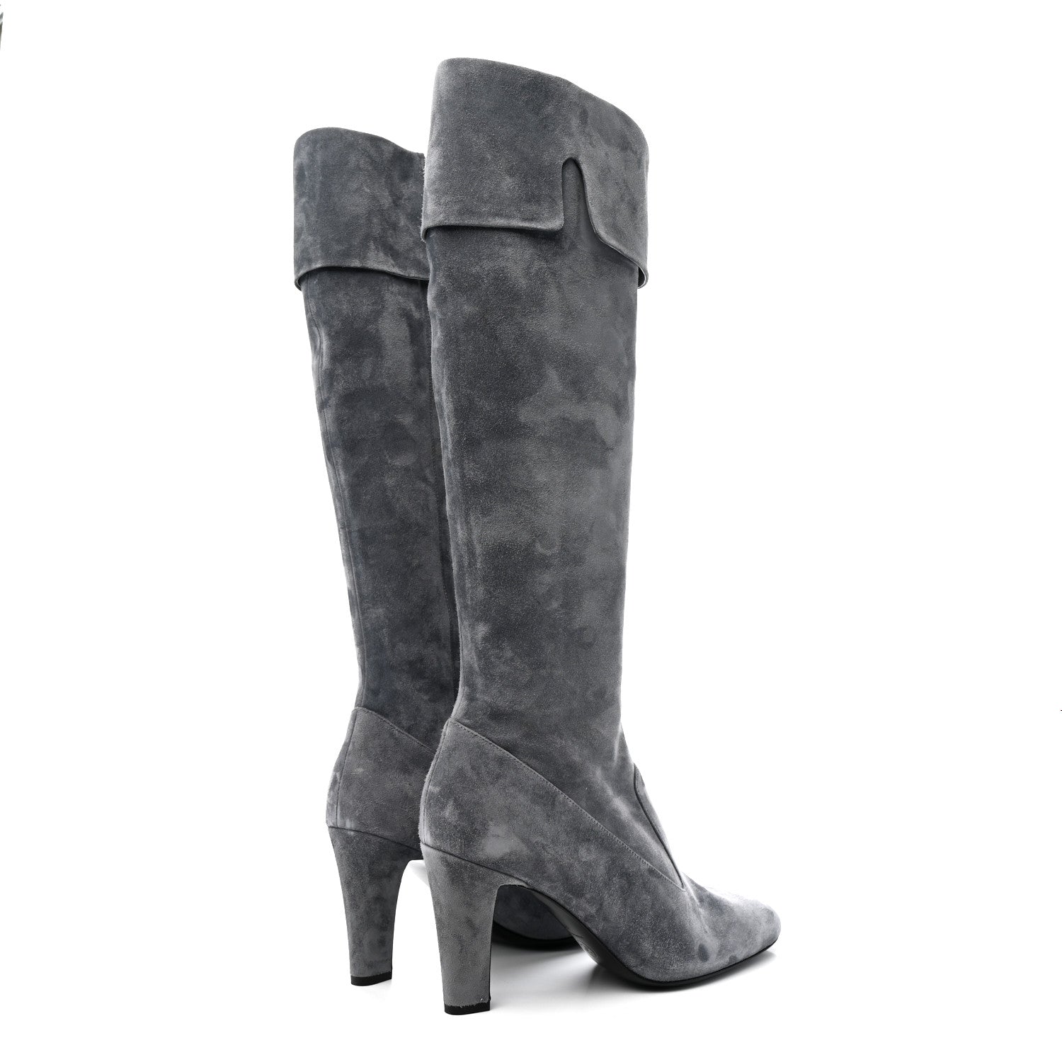 Suede High Boots 41 Grey