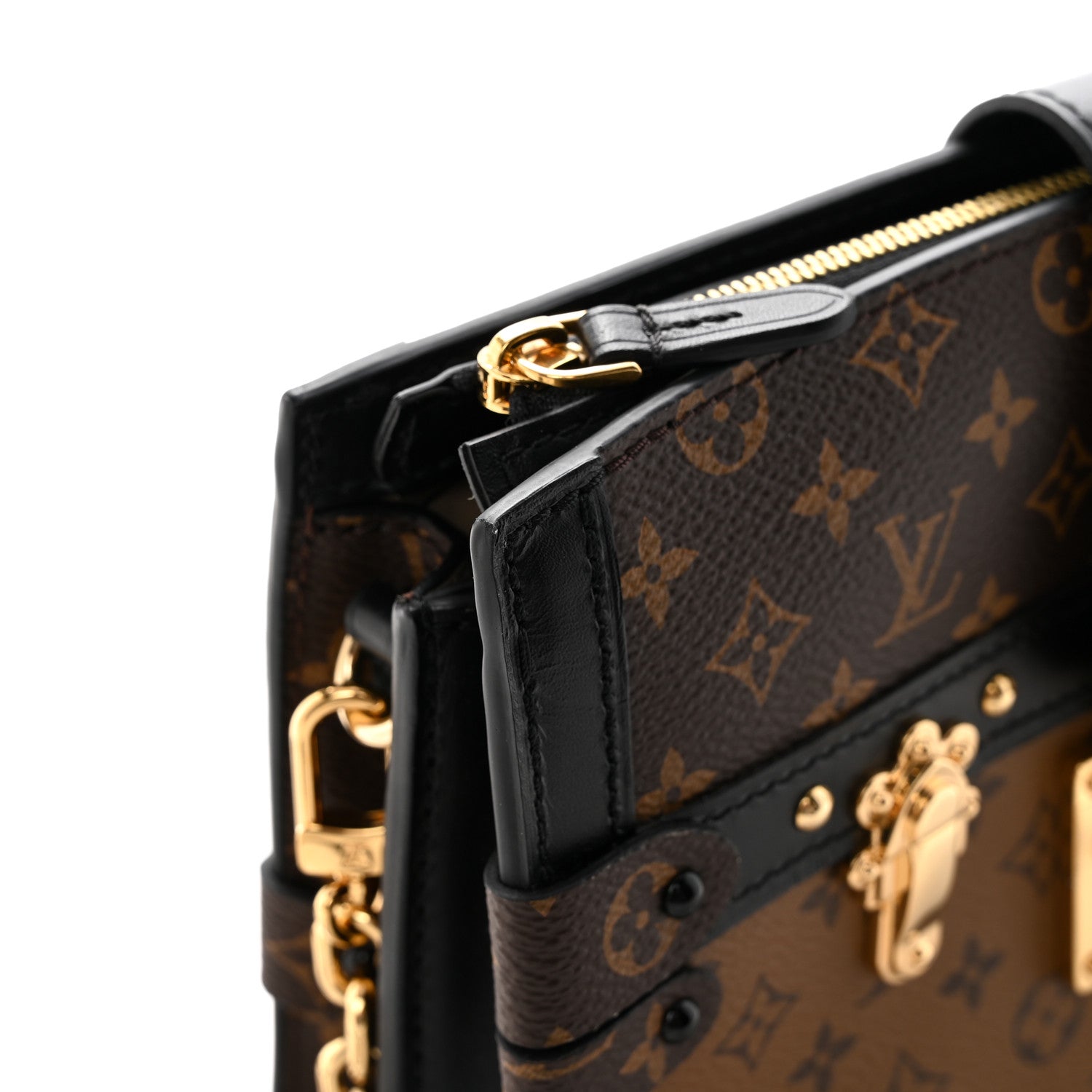Reverse Monogram Trunk Clutch
