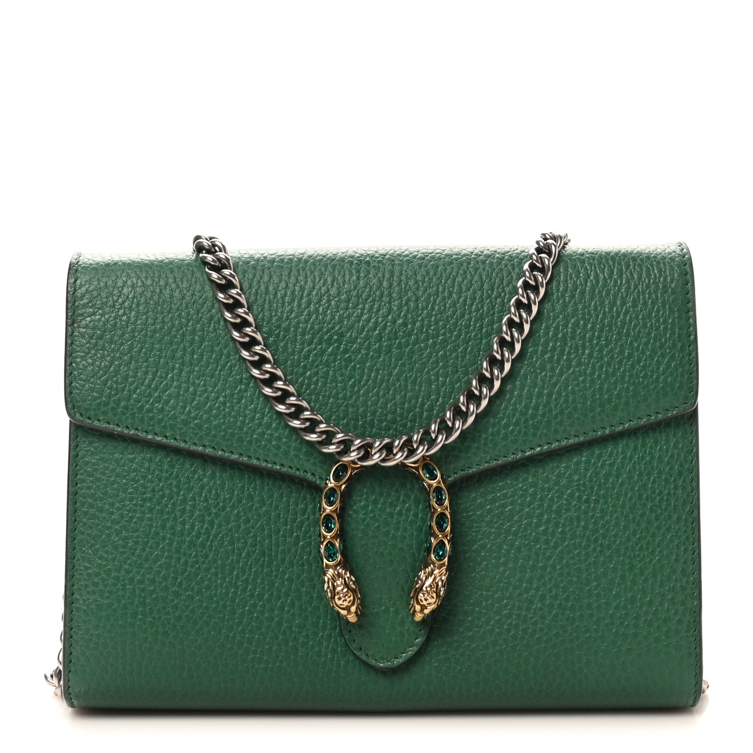 Calfskin Mini Dionysus Chain Wallet Emerald