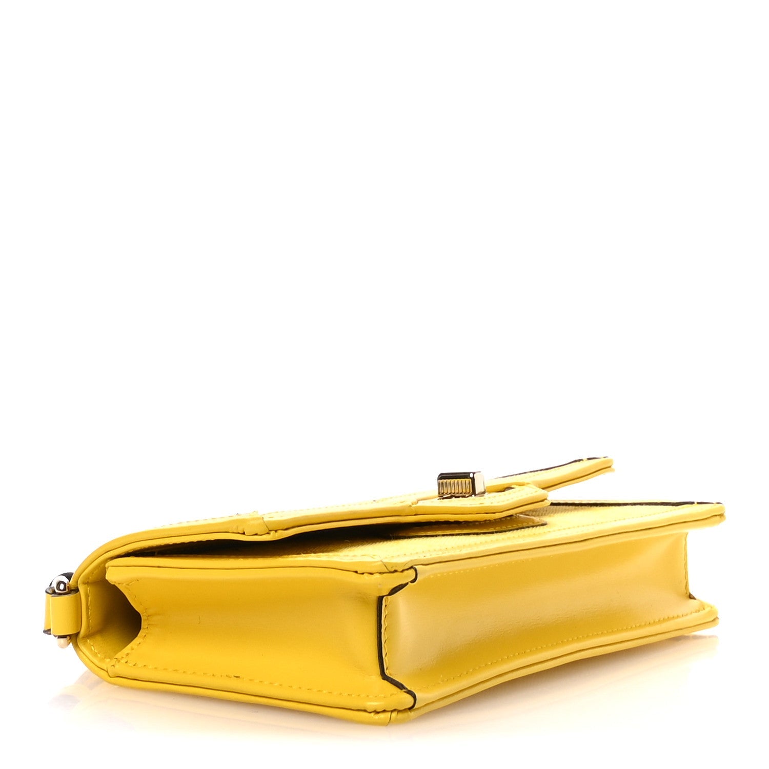 GG Monogram Scratch Lux Calfskin Mini Luce Shoulder Bag Yellow