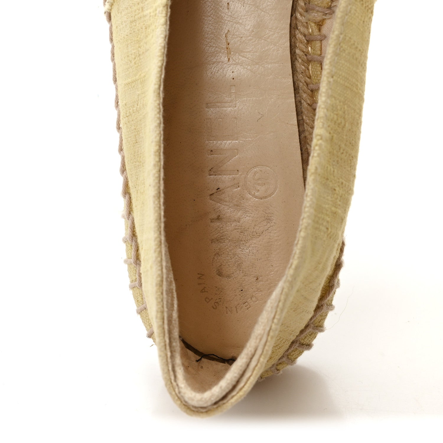 Canvas CC Espadrilles 41 Yellow Ecru