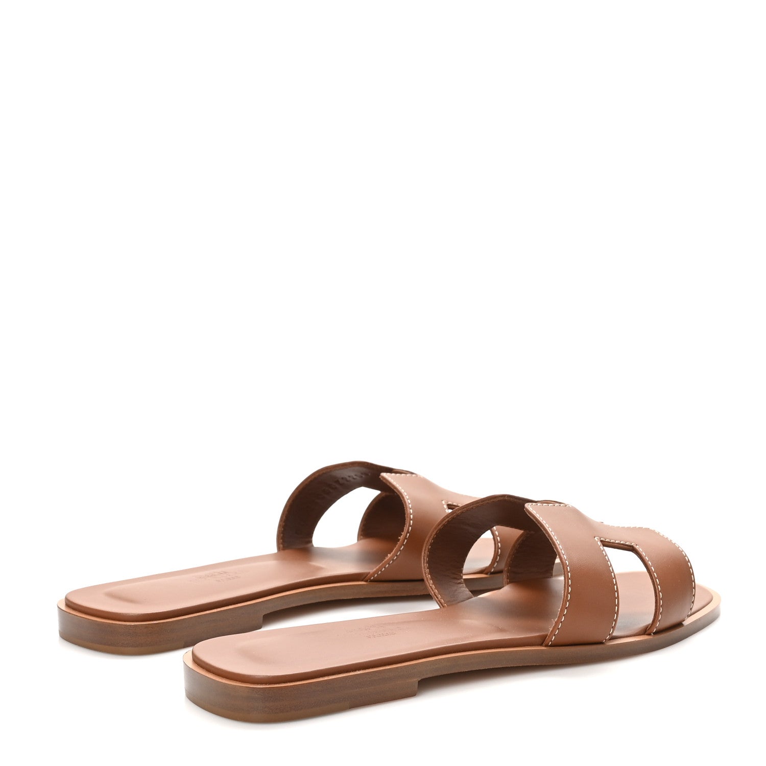 Box Calfskin Oran Sandals 37.5 Gold