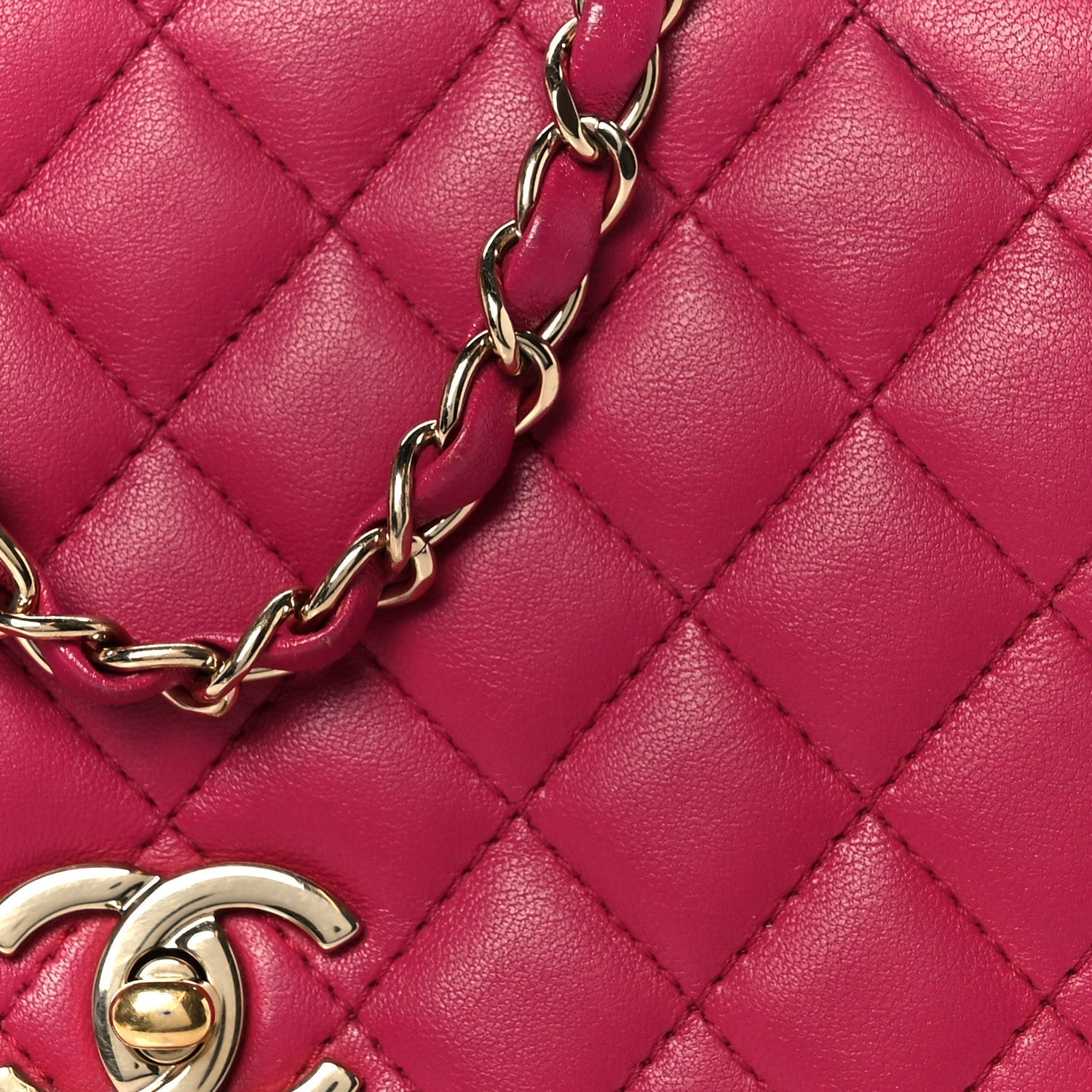Lambskin Quilted Medium Lovely Day Flap Pink