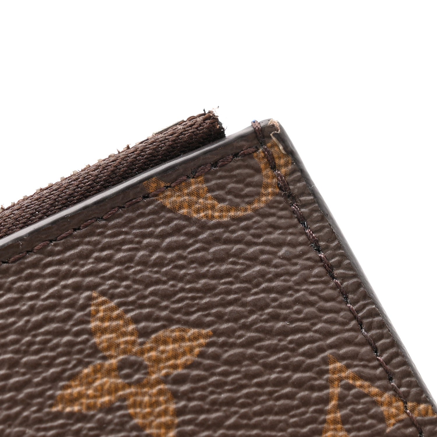 Monogram Calfskin Coin Card Holder Indigo Blue