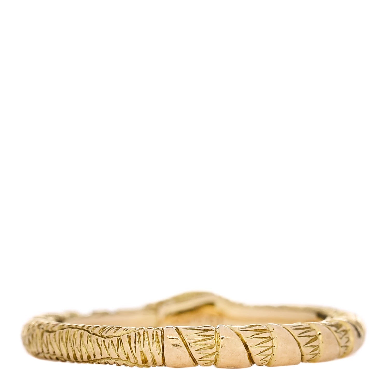 18K Yellow Gold Turquoise Ouroboros Snake Ring 49 4.75