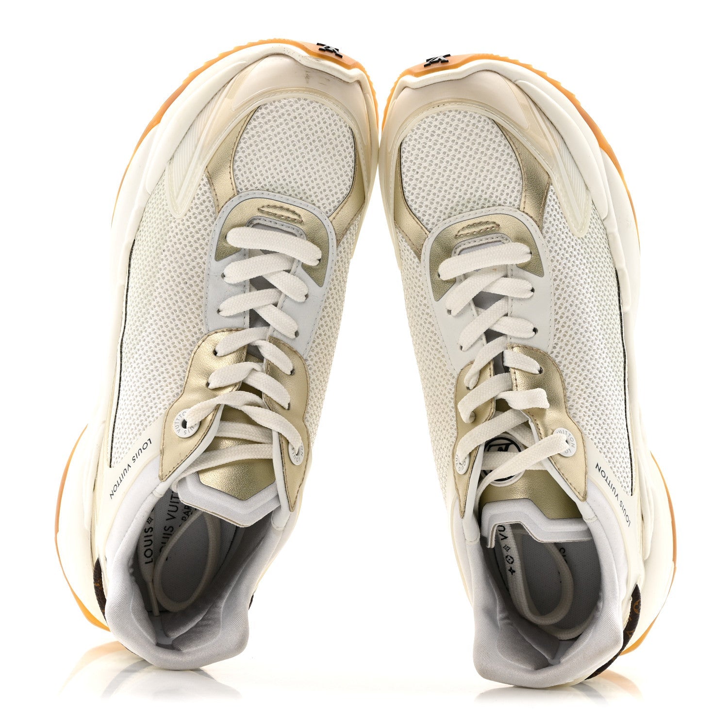 Monogram Calfskin Run 55 Sneakers 40 White