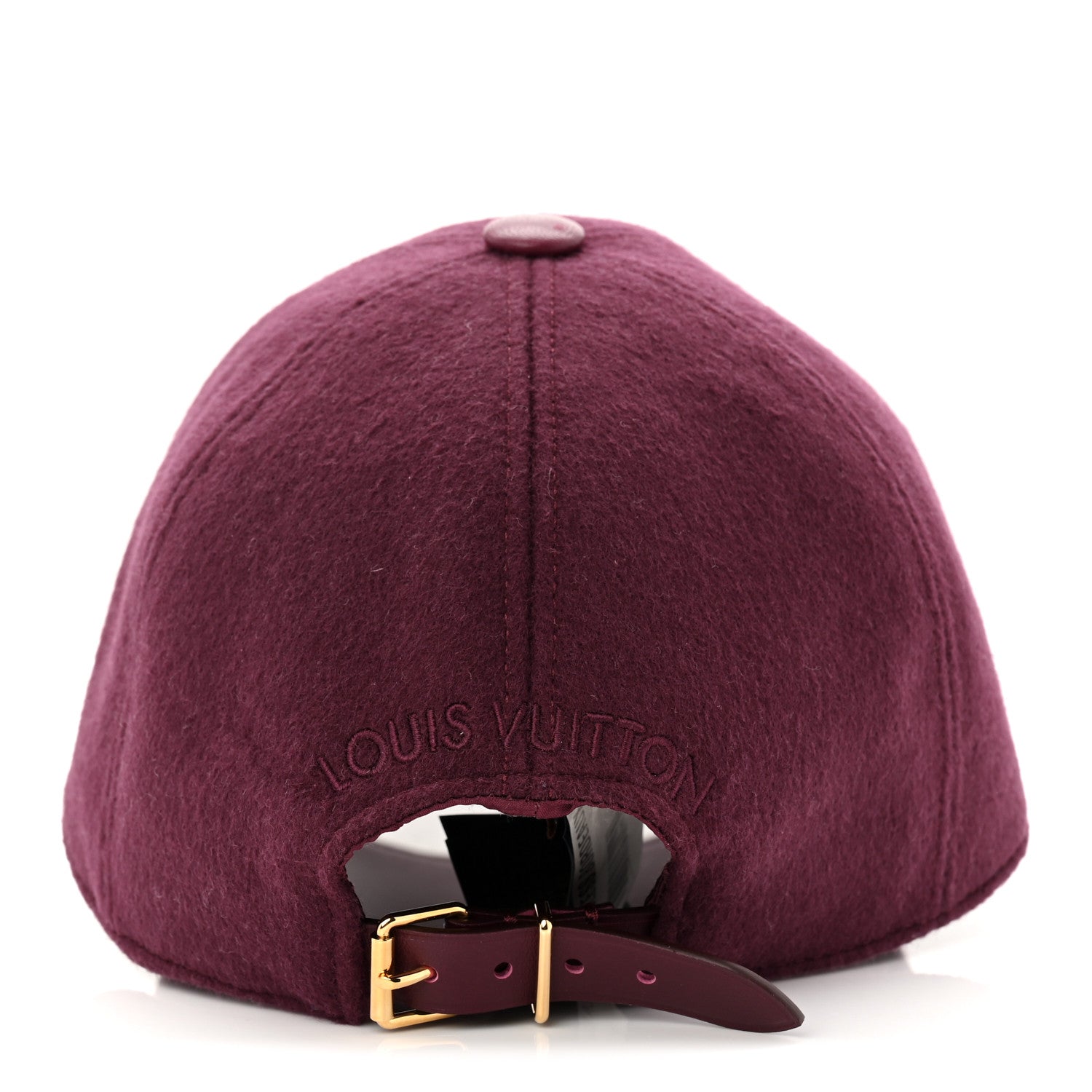 Wool Silk Monogram Endless Cap L Bordeaux